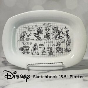 Disney Sketchbook 13.5" Ceramic Serving Platter – Classic Character Art